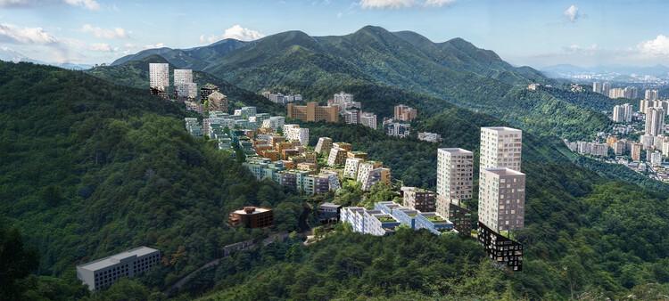 OMA 公布韩国釜山山坡地再开发项目方案(图2) OMA 公布韩国釜山山坡地再开发项目方案 - 更多图片