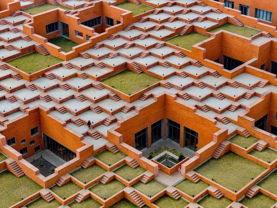 463个阶梯平台,铺满印度Prestige大学新建筑屋面(图10) 463个阶梯平台,铺满印度Prestige大学新建筑屋面(图10)