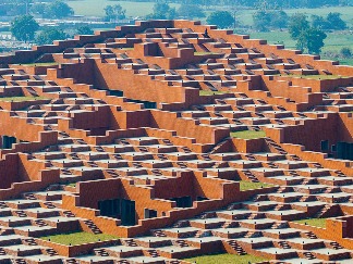 463个阶梯平台，铺满印度Prestige大学新建筑屋面(图3)