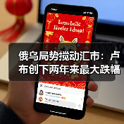 俄乌局势搅动汇市：卢布创下两年来最大跌幅（图1）