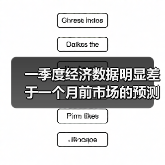 一季度经济数据明显差于一个月前市场的预测(图2) 一季度经济数据明显差于一个月前市场的预测(图2)