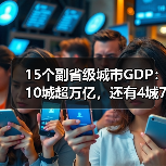15个副省级城市GDP:10城超万亿,还有4城7千亿(图1) 15个副省级城市GDP:10城超万亿,还有4城7千亿(图1)