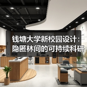 钱塘大学新校园设计:隐匿林间的可持续科研综合体(图1) 钱塘大学新校园设计:隐匿林间的可持续科研综合体(图1)