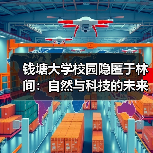 钱塘大学校园隐匿于林间:自然与科技的未来设计(图1) 钱塘大学校园隐匿于林间:自然与科技的未来设计(图1)