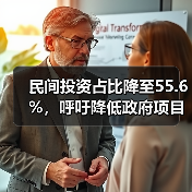 民间投资占比降至55.6%，呼吁降低政府项目投资门槛（图1）