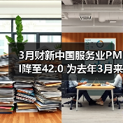 3月财新中国服务业PMI降至42.0 为去年3月来最低（图4）