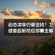 动态清零仍需坚持?卫健委最新防疫部署全解析(图1) 动态清零仍需坚持?卫健委最新防疫部署全解析(图1)