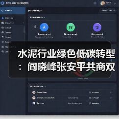 水泥行业绿色低碳转型:阎晓峰张安平共商双碳路径(图3) 水泥行业绿色低碳转型:阎晓峰张安平共商双碳路径(图3)