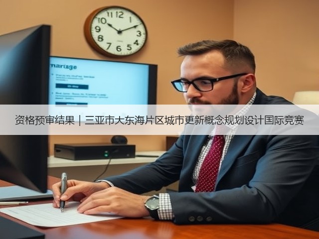 资格预审结果｜三亚市大东海片区城市更新概念规划设计国际竞赛(图1)