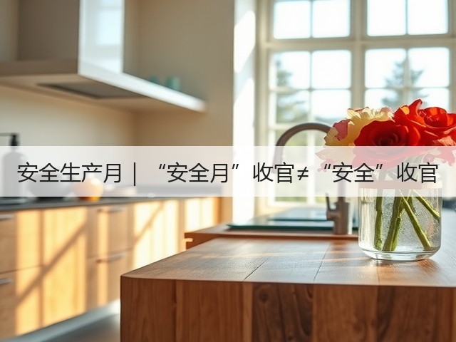 安全生产月｜“安全月”收官≠“安全”收官(图1)