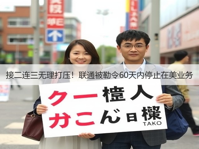接二连三无理打压!联通被勒令60天内停止在美业务(图2) 接二连三无理打压!联通被勒令60天内停止在美业务(图2)