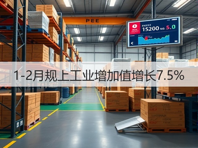 1-2月规上工业增加值增长7.5%(图3) 1-2月规上工业增加值增长7.5%(图3)