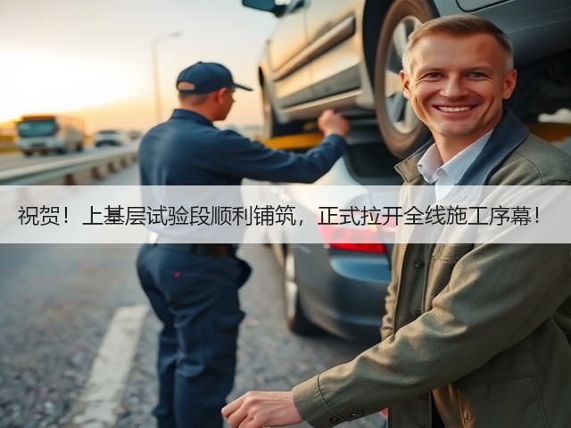 祝贺!上基层试验段顺利铺筑,正式拉开全线施工序幕!(图2) 祝贺!上基层试验段顺利铺筑,正式拉开全线施工序幕!(图2)