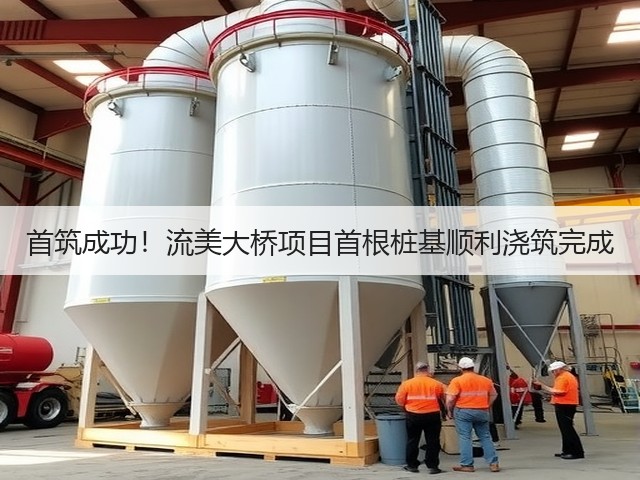 首筑成功！流美大桥项目首根桩基顺利浇筑完成(图3)