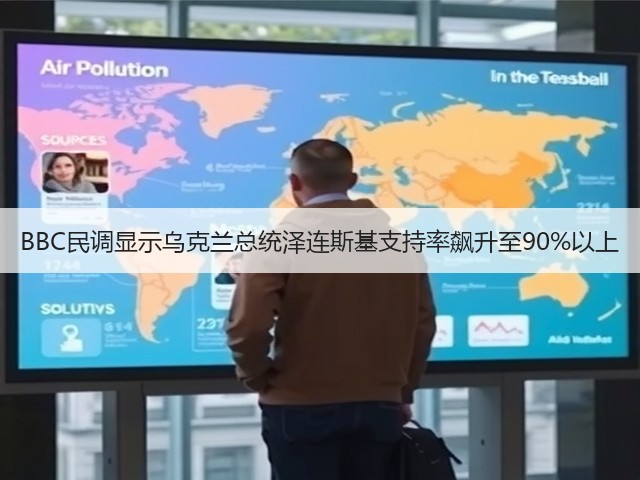 BBC民调显示乌克兰总统泽连斯基支持率飙升至90%以上(图1) BBC民调显示乌克兰总统泽连斯基支持率飙升至90%以上(图1)