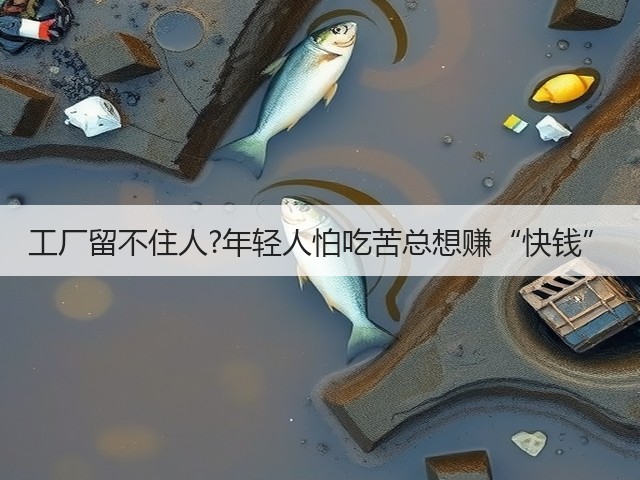 工厂留不住人?年轻人怕吃苦总想赚“快钱”(图1) 工厂留不住人?年轻人怕吃苦总想赚“快钱”(图1)