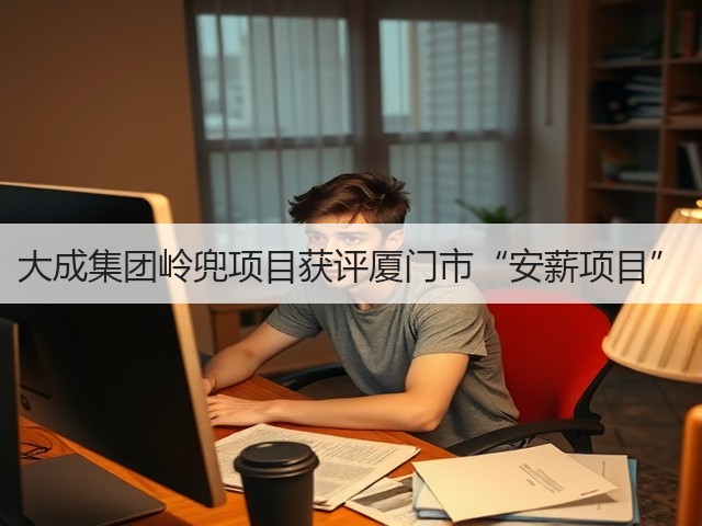 大成集团岭兜项目获评厦门市“安薪项目”(图1)