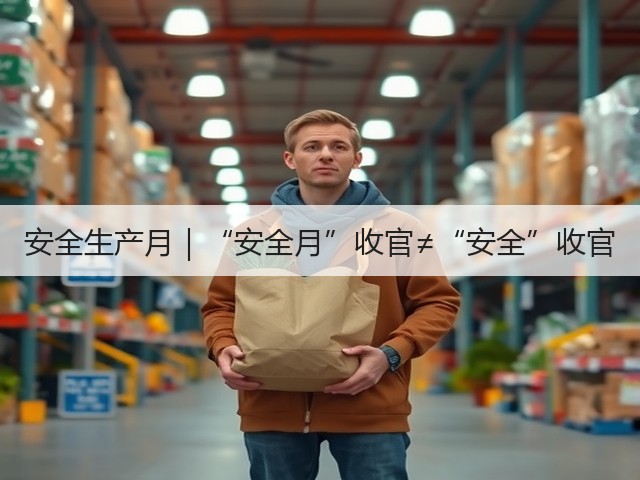 安全生产月｜“安全月”收官≠“安全”收官(图1)