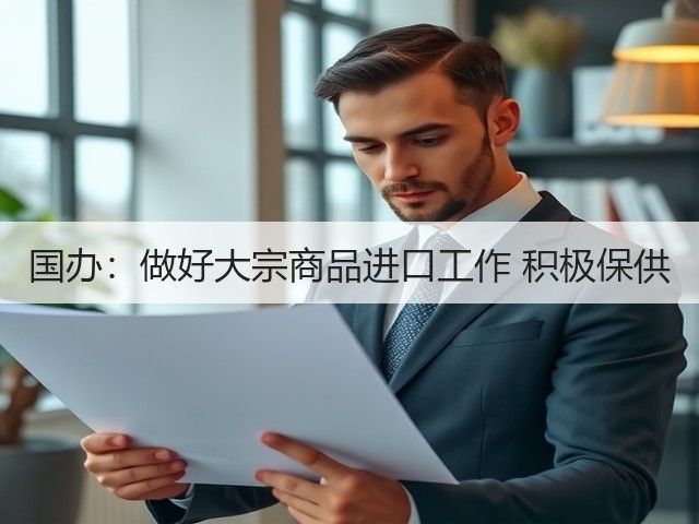 国办:做好大宗商品进口工作 积极保供(图3) 国办:做好大宗商品进口工作 积极保供(图3)