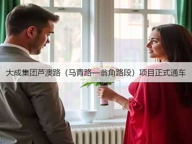 大成集团芦澳路（马青路—翁角路段）项目正式通车(图3)