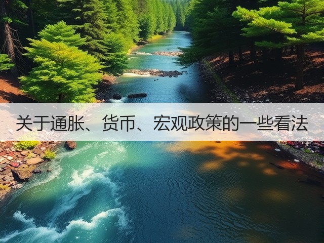关于通胀、货币、宏观政策的一些看法(图1) 关于通胀、货币、宏观政策的一些看法(图1)
