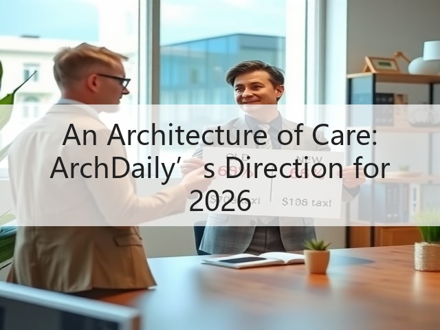 An Architecture of Care: ArchDaily’s Direction for 2026(图3) An Architecture of Care: ArchDaily’s Direction for 2026(图3)