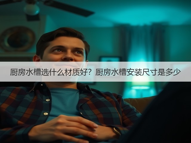厨房水槽选什么材质好?厨房水槽安装尺寸是多少(图1) 厨房水槽选什么材质好?厨房水槽安装尺寸是多少(图1)