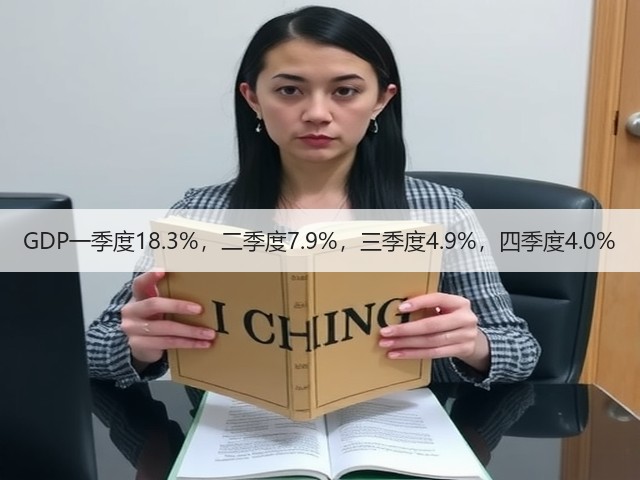 GDP一季度18.3%,二季度7.9%,三季度4.9%,四季度4.0%(图2) GDP一季度18.3%,二季度7.9%,三季度4.9%,四季度4.0%(图2)
