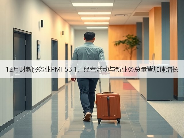 12月财新服务业PMI 53.1,经营活动与新业务总量皆加速增长(图1) 12月财新服务业PMI 53.1,经营活动与新业务总量皆加速增长(图1)