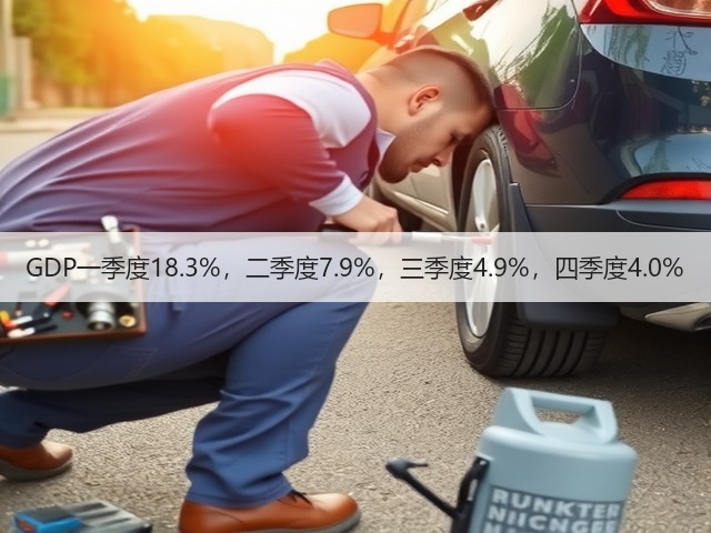 GDP一季度18.3%,二季度7.9%,三季度4.9%,四季度4.0%(图1) GDP一季度18.3%,二季度7.9%,三季度4.9%,四季度4.0%(图1)