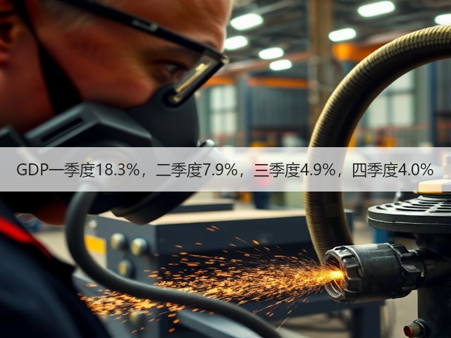 GDP一季度18.3%,二季度7.9%,三季度4.9%,四季度4.0%(图3) GDP一季度18.3%,二季度7.9%,三季度4.9%,四季度4.0%(图3)