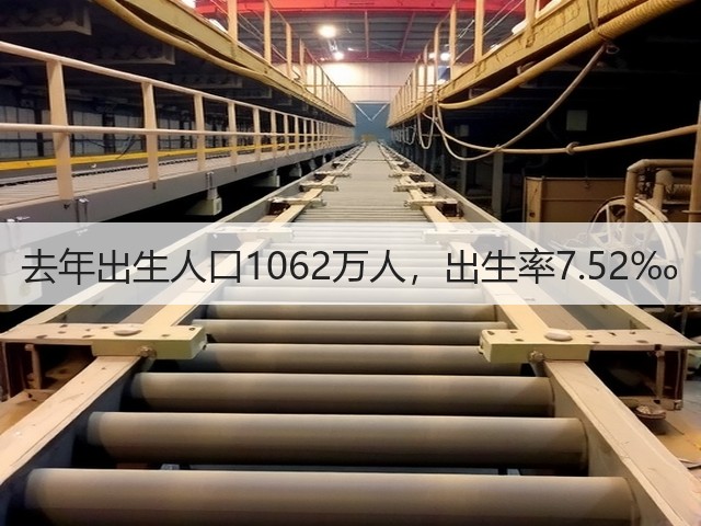 去年出生人口1062万人,出生率7.52‰(图3) 去年出生人口1062万人,出生率7.52‰(图3)