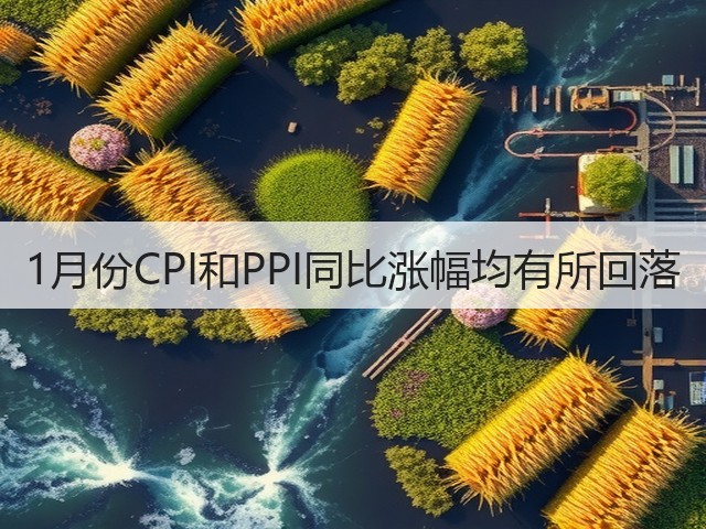 1月份CPI和PPI同比涨幅均有所回落(图2) 1月份CPI和PPI同比涨幅均有所回落(图2)