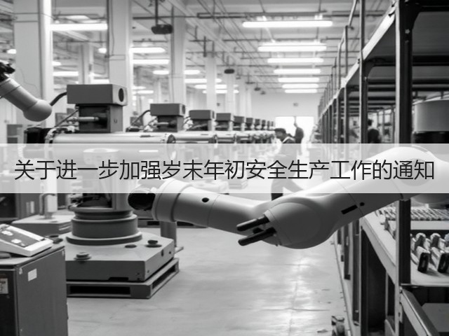 关于进一步加强岁末年初安全生产工作的通知(图3) 关于进一步加强岁末年初安全生产工作的通知(图3)