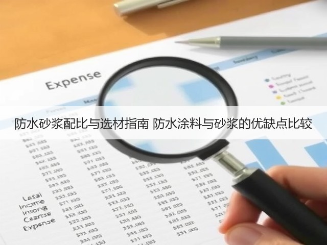 防水砂浆配比与选材指南 防水涂料与砂浆的优缺点比较(图3) 防水砂浆配比与选材指南 防水涂料与砂浆的优缺点比较(图3)