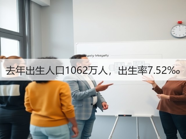 去年出生人口1062万人,出生率7.52‰(图3) 去年出生人口1062万人,出生率7.52‰(图3)