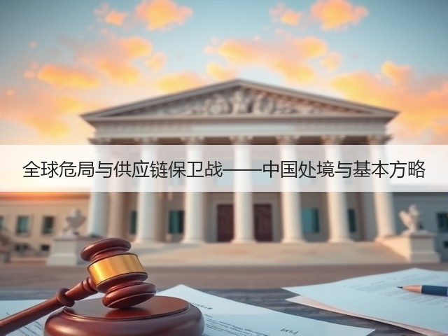 全球危局与供应链保卫战——中国处境与基本方略(图1) 全球危局与供应链保卫战——中国处境与基本方略(图1)