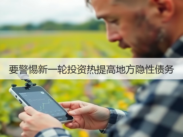 要警惕新一轮投资热提高地方隐性债务(图1)