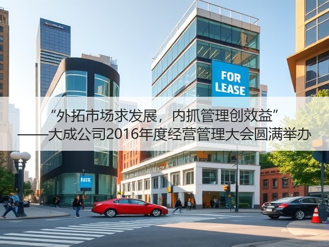 “外拓市场求发展,内抓管理创效益” ——大成公司2016年度经营管理大会圆满举办(图1) “外拓市场求发展,内抓管理创效益” ——大成公司2016年度经营管理大会圆满举办(图1)