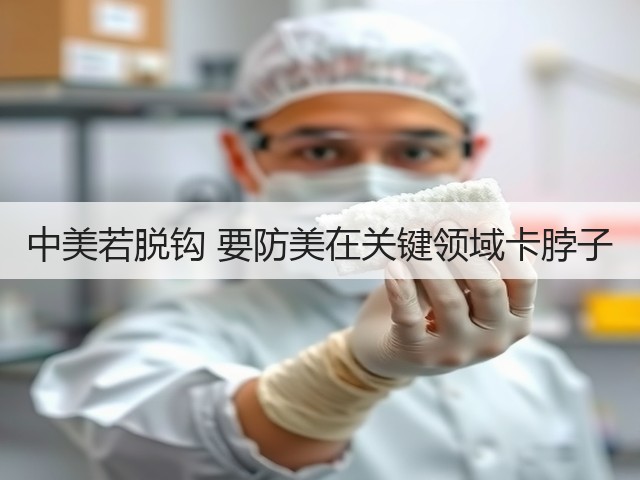 中美若脱钩 要防美在关键领域卡脖子(图3) 中美若脱钩 要防美在关键领域卡脖子(图3)