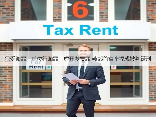 犯受贿罪、单位行贿罪、虚开发票罪 燕郊首富李福成被判缓刑(图2)
