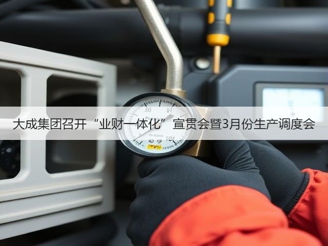 大成集团召开“业财一体化”宣贯会暨3月份生产调度会(图3)