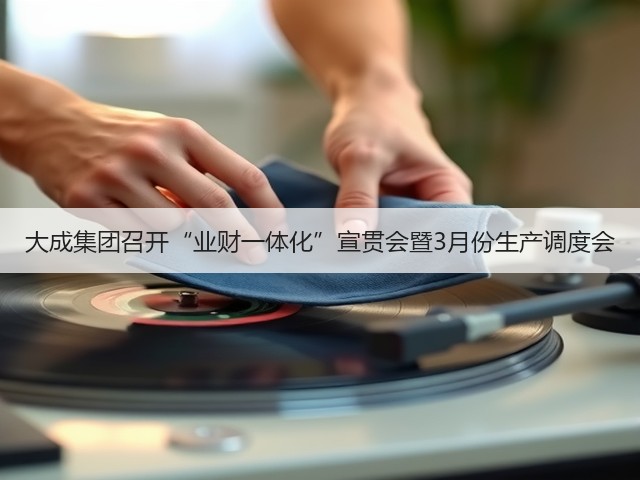 大成集团召开“业财一体化”宣贯会暨3月份生产调度会(图1)