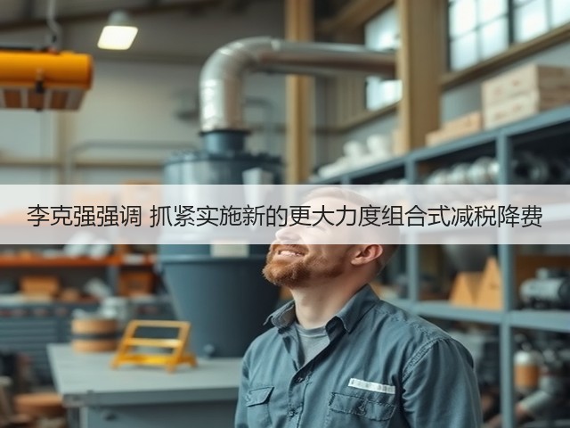 李克强强调 抓紧实施新的更大力度组合式减税降费(图2)