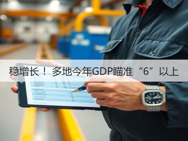 稳增长 ！多地今年GDP瞄准“6”以上(图1)