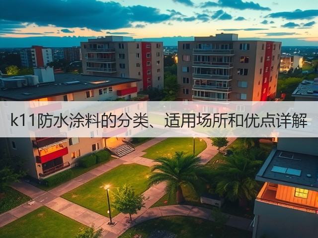 k11防水涂料的分类、适用场所和优点详解(图1)