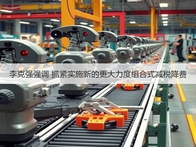 李克强强调 抓紧实施新的更大力度组合式减税降费(图1)