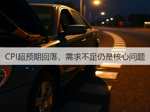 CPI超预期回落,需求不足仍是核心问题(图3) CPI超预期回落,需求不足仍是核心问题(图3)