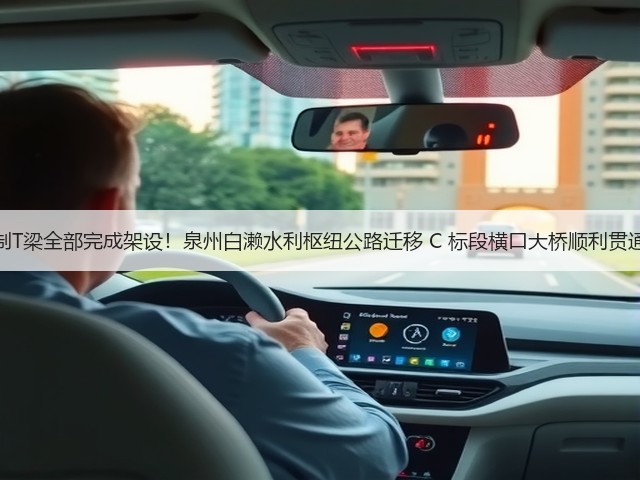 预制T梁全部完成架设！泉州白濑水利枢纽公路迁移 C 标段横口大桥顺利贯通！(图1)