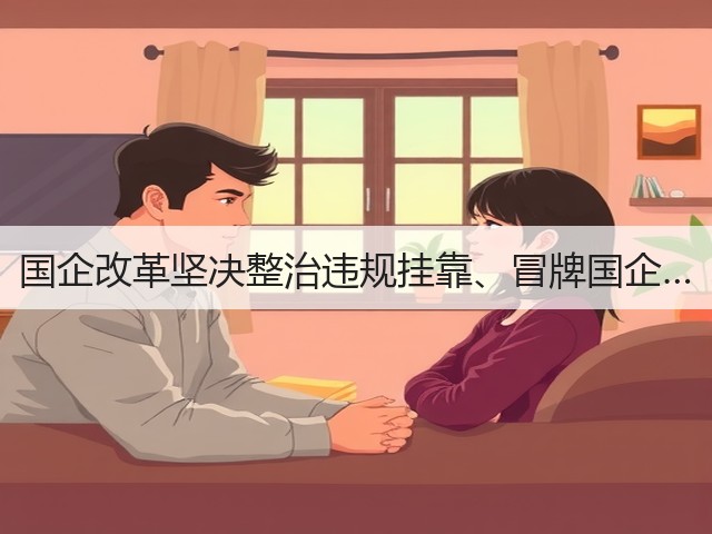 国企改革坚决整治违规挂靠、冒牌国企…(图3) 国企改革坚决整治违规挂靠、冒牌国企…(图3)
